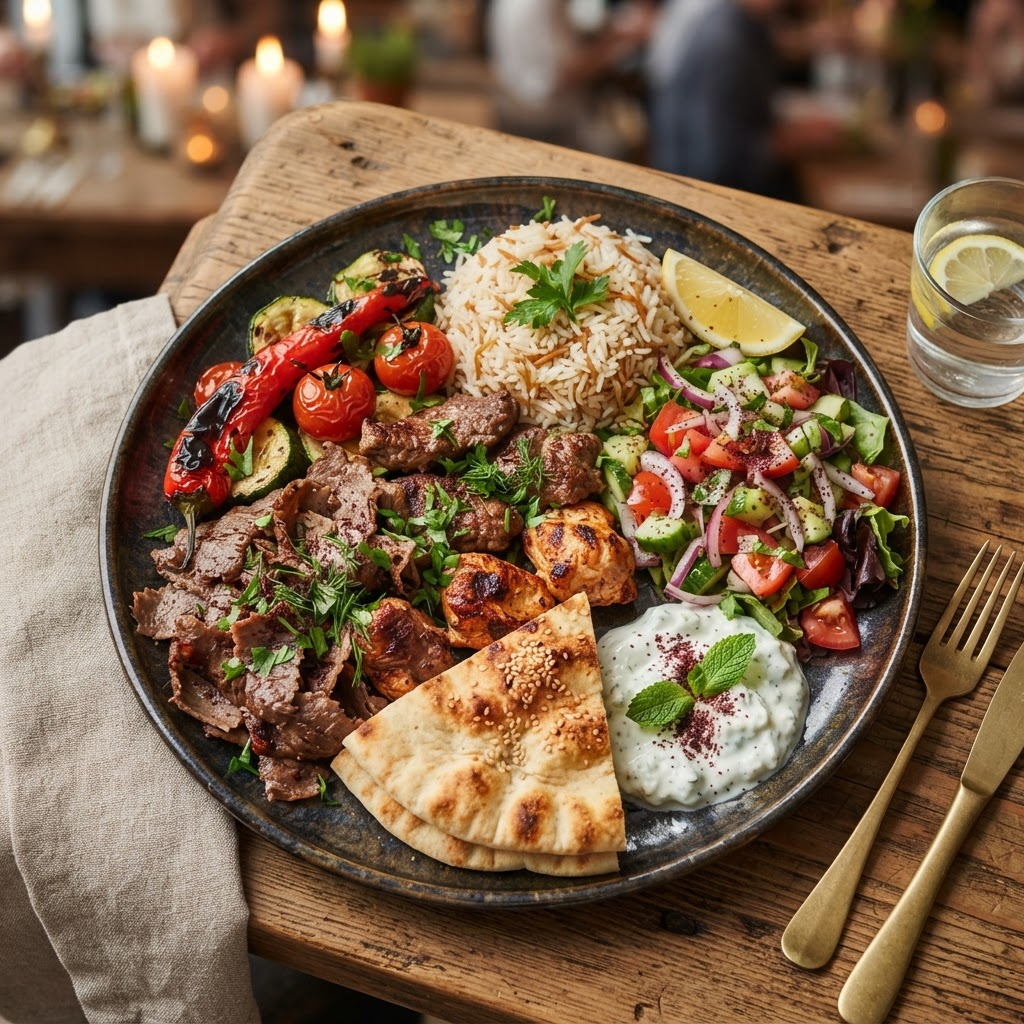 Gemischter Kebab-Teller